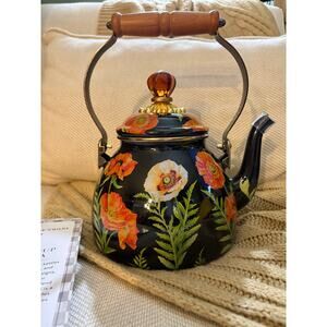 MacKenzie-Childs Poppy 2-Quart Tea Kettle NEW
